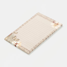 Monogram elegant rustiek  plakboek papier post-it® notes
