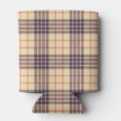 Monogram, elegant Schotse clan beige plaid tartan Blikjeskoeler (Achterkant)