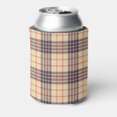 Monogram, elegant Schotse clan beige plaid tartan Blikjeskoeler (Blikje Achterkant)