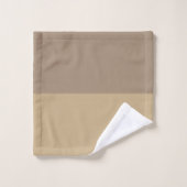 Monogram Elegant script Bruin en beige kleur Bad Handdoek (Wasdoekje)