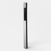 Monogram Elegant Silver Gray Stars Case-Mate iPhone Case (Achterkant/links)