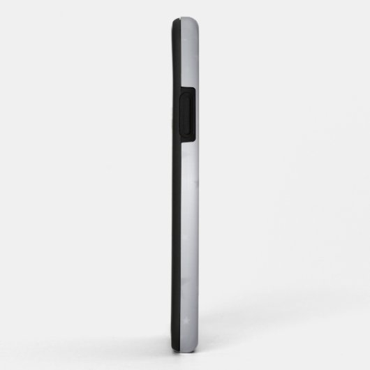 Monogram Elegant Silver Gray Stars Case-Mate iPhone Case (Achterkant/rechts)