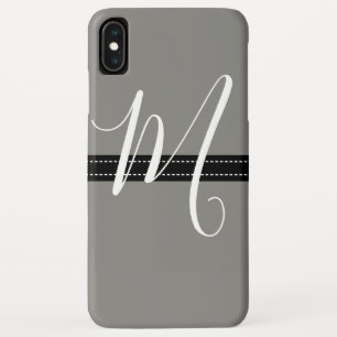 Monogram Elegant Titanium Solid Color Case-Mate iPhone Case