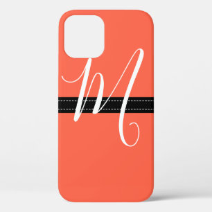 Monogram Elegant Tomaat Effen Kleur Case-Mate iPhone Case