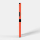 Monogram Elegant Tomaat Effen Kleur iPhone Hoesje (Rechterkant)