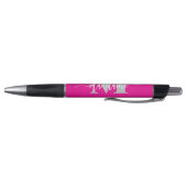 Monogram Elegant Wit Roze Persoonlijk Pen (Bodem)