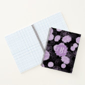 Monogram Elegant Zwart Spiraal Notitieboek (Binnen)