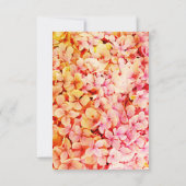 Monogram Elegante Bloemen Roze Verjaardag Bedankkaart (Achterkant)