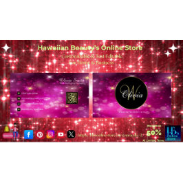 Monogram Elegante Classy Sparkle QR-code Visitekaartje