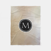 Monogram Elegante en Abstracte achtergrond Fleece Deken (Voorkant)