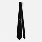 Monogram Elegante Libelle Op Zwarte Heren Das (Voorkant)