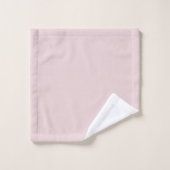 Monogram Elegante minimale Blush Roze en Zwart Bad Handdoek (Wasdoekje)