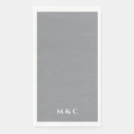 Monogram Elegante Moderne 25e Jubileumfeest Servet