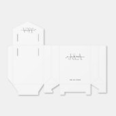 monogram elegante moderne brutaliteit huwelijksfee bedankdoosjes (Uitgevouwen)