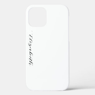 Monogram Elegante Moderne Sjabloon Typografie Naam iPhone 12 Hoesje
