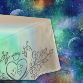 Monogram Elegante Moeder-van-Parel Groene LRG Brui Tafelkleed