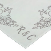 Monogram Elegante parelmoer Lila SM. Bruiloft Tafelkleed (Gekanteld)