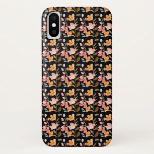Monogram Elegante Roze Waterverf Case-Mate iPhone Case