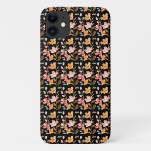 Monogram Elegante Roze Waterverf Case-Mate iPhone Case