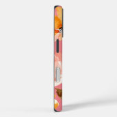 Monogram Elegante Roze Waterverf Case-Mate iPhone Case (Achterkant / Rechts)