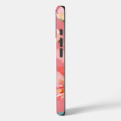 Monogram Elegante Roze Waterverf Case-Mate iPhone Case (Achterkant / Links)