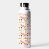 Monogram Elegante Roze Waterverf Waterfles (Links)
