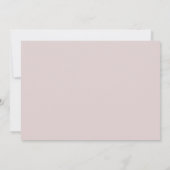 Monogram elegante veertig verjaardag blush roze go kaart (Achterkant)