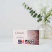  Monogram Elegante Visitekaartjes 4 (Staand voorkant)