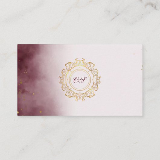  Monogram Elegante Visitekaartjes 4 (Achterkant)