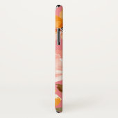 Monogram Elegante Waterverf Roze Appel Case-Mate iPhone Case (Achterkant / rechts)