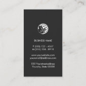 Monogram elektricien elektricien visitekaartje (Achterkant)