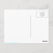 Monogram  Element Blauwgroen Blauw Briefkaart (Achterkant)