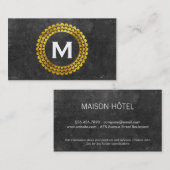 Monogram | Element Expansion (goud) Visitekaartje (Voorkant / Achterkant)