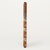 Monogram | Elephant Oranje Caravan Pattern Case-Mate iPhone Case (Achterkant / rechts)