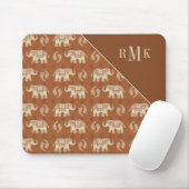 Monogram | Elephant Oranje Caravan Pattern Muismat (Met muis)