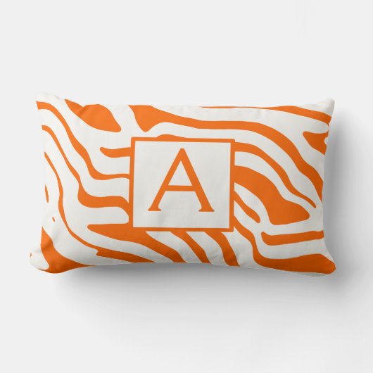 Monogram elke kleur en Off-White zebra ontwerp Kussen (Voorkant)