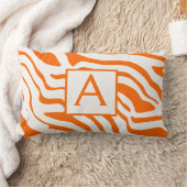 Monogram Elke Kleur en Off-Wit Zebra Design Kussen (Deken)