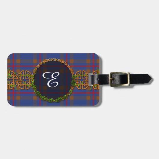 Monogram Elliot Tartan Bagagelabel (Voorkant horizontaal)