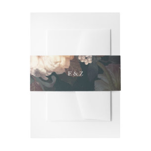 Monogram Emerald Antiek Vintage Wedding Uitnodigingen Wikkel