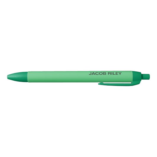 Monogram Emerald Green Zwarte Inkt Pen (Bodem)