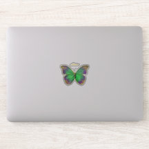 Monogram Emerald Paars Gold Butterfly