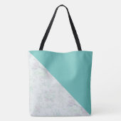 Monogram en bloemen tote bag (Achterkant)