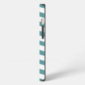 monogram en chevron gepatterd iPhone hoesje (Linkerkant)