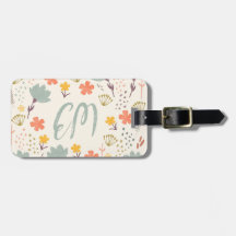 Monogram en Citaat Boho Flowers