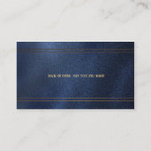 Monogram en Faux Denim Boutique Visitekaartje (Achterkant)