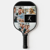 Monogram en fotocollage pickleball paddle (Voorkant)