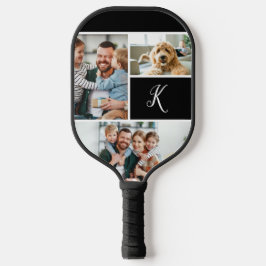 Monogram en fotocollage pickleball paddle