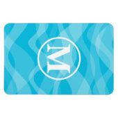 Monogram en golven cruise cabine deur marker magneet (Horizontaal)