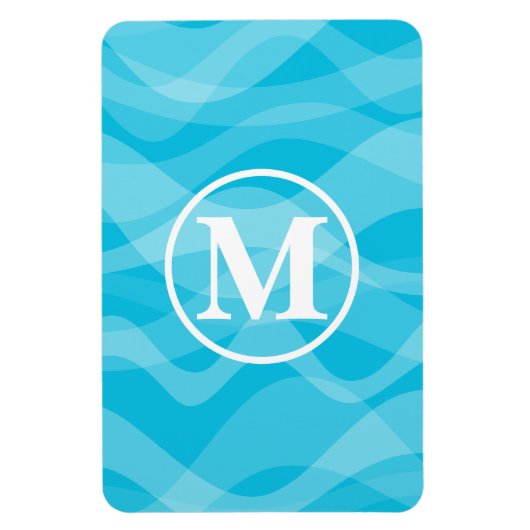Monogram en golven cruise cabine deur marker magneet (Verticaal)