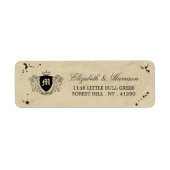  monogram en gordijn etiket (Voorkant)